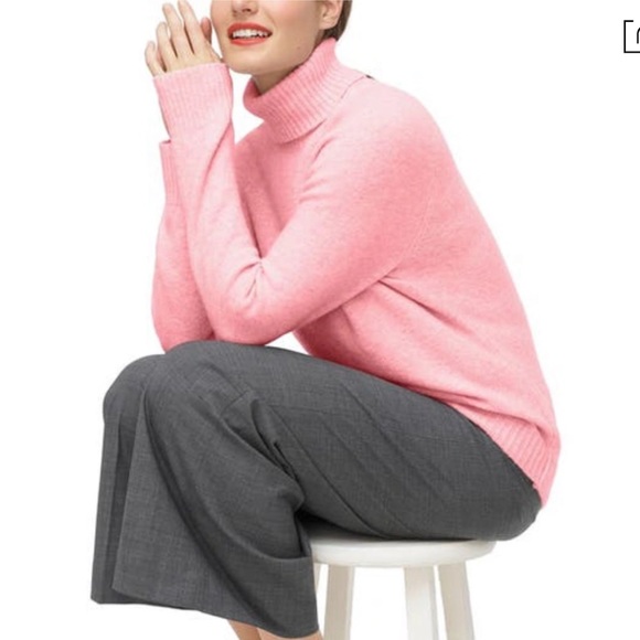 J. Crew Pink Turtleneck - Picture 1 of 6